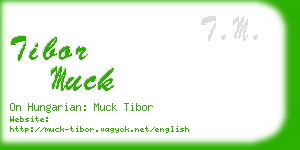 tibor muck business card